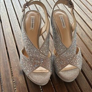 Alex Marie Shimmering Rhinestone Heels